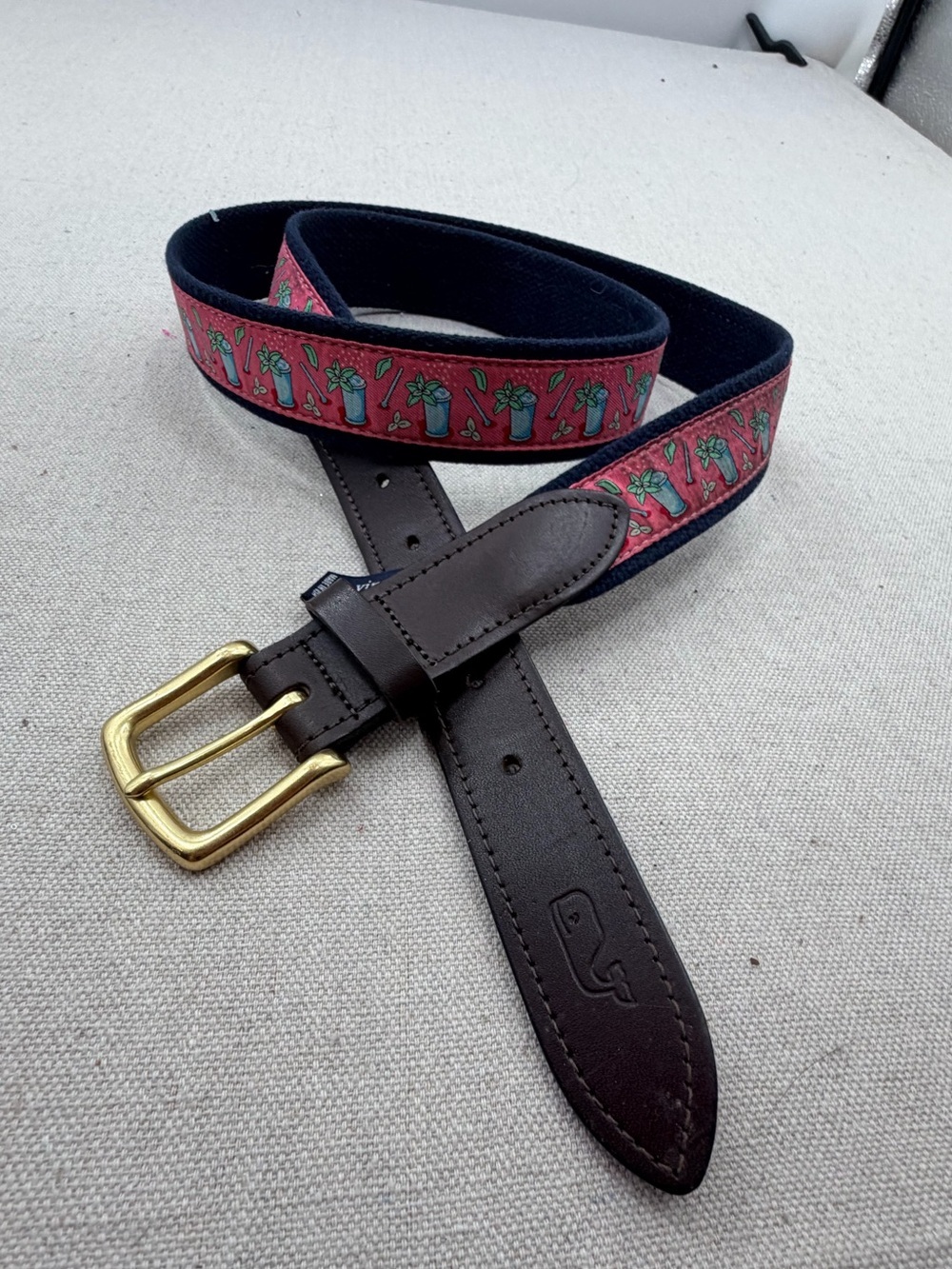 Vineyard Vines Kentucky Derby Mint Julep Belt